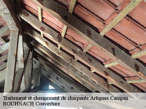 Traitement et changement de charpente artigues-campan-65710 BOUHNACH Couverture